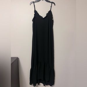 Boutique black midi dress